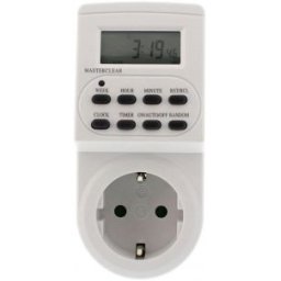 Dugaszolható elektronikus kapcsolóóra, 3600W, 24/7, 230V, 16A, IP20