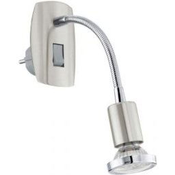 Fali lámpa szatén nikkel/króm konnektor 1x2,5W Mini4 EGLO92933