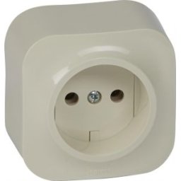 FORIX Csatlakozóaljzat védőföldelés nélkül 16A IP20 Krém 782440