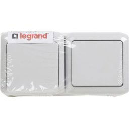FORIX Csatlakozóaljzat védőföldelt + egypólusu kapcsoló IP44 Szürke 782391