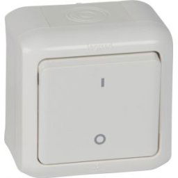 FORIX Kétpólusu kapcsoló 10A IP44 Fehér 782366