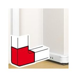 Kanyarelem: 90° Antimikrobiális 130X50 Mm Csatornához 075722