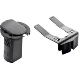 Üres Asztali Kábelrendező 2P+F Csatlakozóaljzathoz És Usb Telefontöltő Aljzathoz, Ral 9017 Fekete 054073