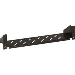 Legrand Tálca, Fix, 2U-19", 2 Ponton Rögzített Gyorspánttal, Mély: 115, Max: 15 Kg, Fekete, Lcs2 046500