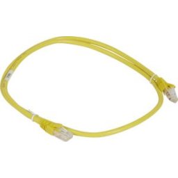 Legrand Patch Kábel, Rj45-Rj45, Cat6A, Árnyékolatlan (U/Utp), Awg26, Pvc, Sárga, D: 6,2Mm, 1 Méter, Lcs2 051882