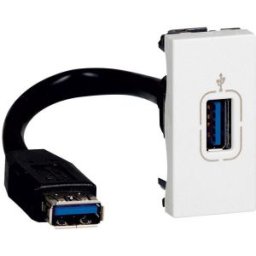 Program Mosaic Usb Aljzat, Elővezetékezett, 1 Modulos, Fehér 078746