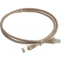 Legrand Patch Kábel, Rj45-Rj45, Cat5E, Árnyékolt (F/Utp), Awg26, Pvc, Világos Barna, D: 6Mm, 1 Méter, Linkeo 632740