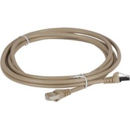 Legrand Patch Kábel, Rj45-Rj45, Cat5E, Árnyékolt (F/Utp), Awg26, Pvc, Világos Barna, D: 6Mm, 3 Méter, Linkeo 632742