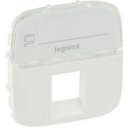 Valena Allure RJ11/RJ45 aljzat burkolat címketartóval, Fehér , 755475