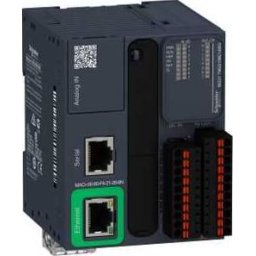 Modicon M221 gépvezérlő PLC, 16 I/O, relé kimenet, RS232/RS485, Ethernet Modbus TCP/IP, 24 VDC, könyv formátum, rugós