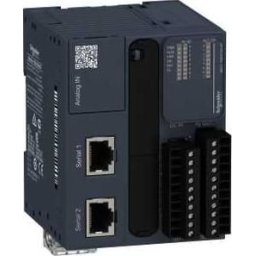 Modicon M221 gépvezérlő PLC, 16 I/O, relé kimenet, RS232/RS485, RS485, 24 VDC, könyv formátum