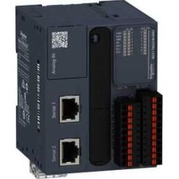 Modicon M221 gépvezérlő PLC, 16 I/O, relé kimenet, RS232/RS485, RS485, 24 VDC, könyv formátum, rugós sorkapocs