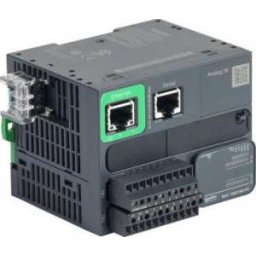 Modicon M221 gépvezérlő PLC, 16 I/O, tranzisztor (source) kimenet, RS232/485, Ethernet Modbus TCP/IP, 24 VDC, könyv for.