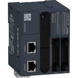Modicon M221 gépvezérlő PLC, 32 I/O HE10, tranzisztor (source) kimenet, RS232/RS485, RS485, 24 VDC, könyv formátum