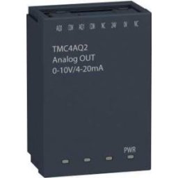 Modicon TMC jelkártya, 2 analóg kimenet (0-10V / 0-20mA / 4-20mA), 12 bit, M241 PLC-hez
