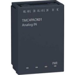 Modicon TMC jelkártya, csomagoló-vezérlő alkalmazás, 2 analóg bemenet (0-10V / 0-20mA / 4-20mA), 12 bit, M241 PLC-hez