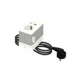 UNICA SYSTEM+ Asztali csatlakozó, 2P+F / USB A+C, fehér-szürke