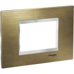 EASY STYL 3 modulos keret Rozsdamentes acél Bronz/Króm LMR7723038