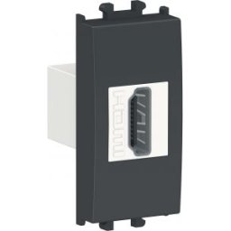 EASY STYL Hdmi csatlakozó aljazt 1 modulos Fekete LMR6234003