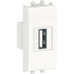 EASY STYL Usb csatlakozó aljazt 1 modulos Fehér LMR9810001