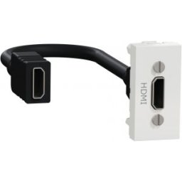 UNICA Hdmi csatlakozó aljazt 1 modulos Fehér