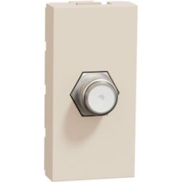 UNICA F típusu antenna satlakozó 1 modulos Bézs