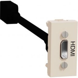 UNICA Hdmi csatlakozó aljazt 1 modulos Bézs