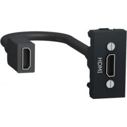 UNICA Hdmi csatlakozó aljazt 1 modulos Antracit