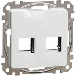 SEDNA 2xRJ45 adapter, AMP-Tyco betétekhez, fehér