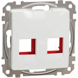 SEDNA 2xRJ45 adapter, KRONE, ICS, AMP-Tyco betétekhez, fehér