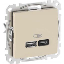 SEDNA Design USB gyorstöltő A+C 45W Bézs