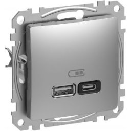 SEDNA Design USB gyorstöltő A+C 45W Alumínium