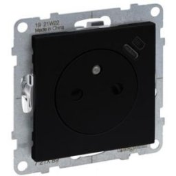 SUNO 2P+F francia csatlakozó aljzat + USB C Fekete 721489