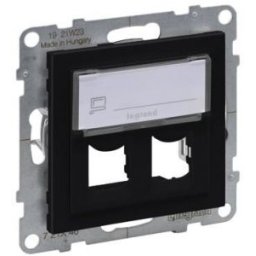 SUNO Kettős Systimax adapter Fekete 721446