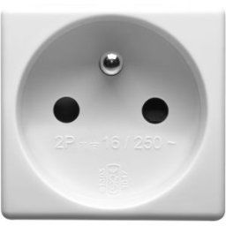 16A 2P+E French Socket Outlet Sy/Wt GW20207