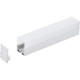 Led profil (Takaró búrával) Alumínium, Műanyag H:45mm L:1m W:35mm Ezüst