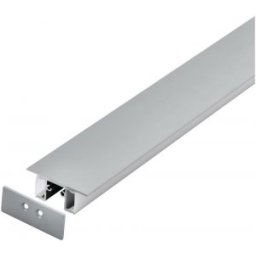 Led profil (Takaró búrával) Alumínium, Műanyag H:48mm L:2m W:18mm Ezüst