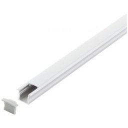 Süllyesztett Led profil (Takaró búrával) Alumínium, Műanyag H:15mm L:2m W:23mm Fehér