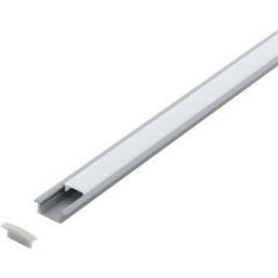 Süllyesztett Led profil (Takaró búrával) Alumínium, Műanyag H:9mm L:1m W:23mm Ezüst