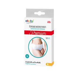 Akuku - Bugyi szülés utáni, eldobható, PREMIUM, 5 db, S