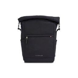 Tommy Hilfiger Hátizsák Th Signature Rolltop Backpack AM0AM12221 Fekete