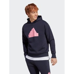adidas Pulóver Future Icons Badge of Sport Hoodie IC3747 Kék Regular Fit