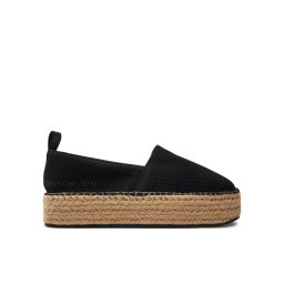 Calvin Klein Jeans Espadrilles Platform Espadrille Uc YW0YW01377 Fekete