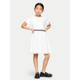 Tommy Hilfiger Hétköznapi ruha Global Stripe KG0KG07925 M Fehér Regular Fit