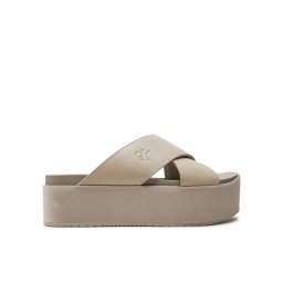 Calvin Klein Jeans Papucs Flatform Cross Mg Uc YW0YW01349 Bézs