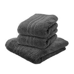 COMFORT sötétszürke 2db fürdőlepedő 70x140 cm, 100% pamut