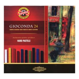 KOH-I-NOOR Pasztellkréta, kemény, KOH-I-NOOR "Gioconda 8114/24", 24 különböző szín