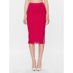 Guess Ceruzaszoknya W3YD12 Z36D2 Rózsaszín Slim Fit