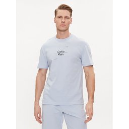 Calvin Klein Póló Line Logo K10K112489 Kék Regular Fit