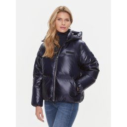 Tommy Hilfiger Pehelykabát New York Gloss WW0WW40836 Sötétkék Relaxed Fit